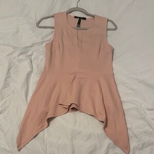 BCBG Max Azria Blush Handkerchief Hem Blouse – S